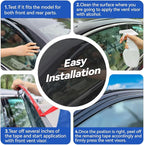 Window Visors Rain Guards Shield - Image 3
