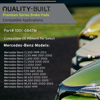Premium Semi-Metallic Front Brake Pads Compatible - Image 3