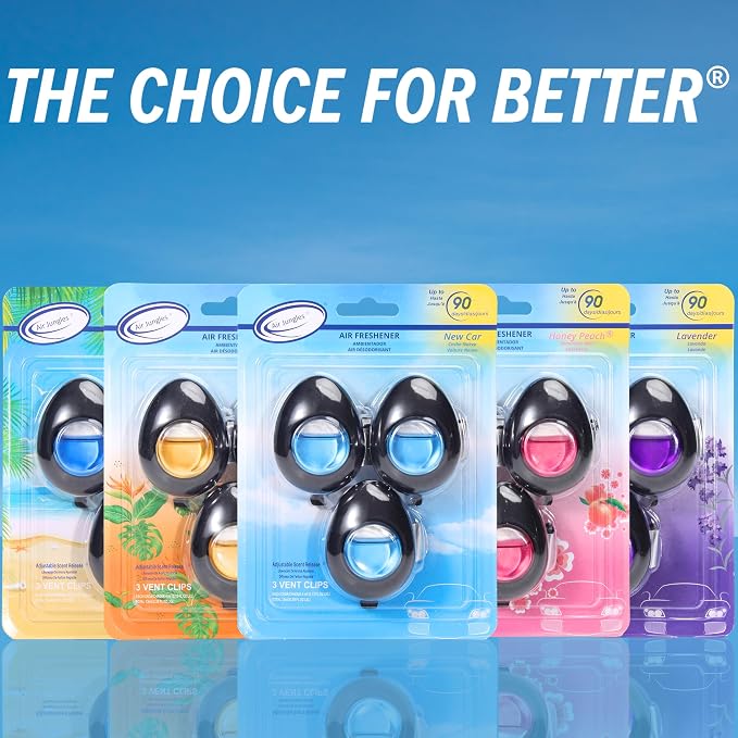 Air Jungles Car Air Freshener Vent Clip 3 Count, Hawaii Mahalo Scent, 4 ml Each - Image 7