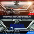 Windshield Sun Shade for Honda HR-V 2016-2022 Foldable HRV Sunshade Custom Fit - Image 2
