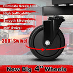 Rolling Stool with Wheels, Adjustable Height Pneumatic Garage Work Mechanic - Image 6