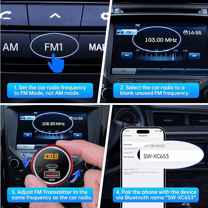 Syncwire Bluetooth 5.4 FM Transmitter - Image 7