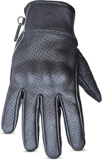 Leather Motorcycle Gloves with Adjustable Fitting Bike Riding Gloves - Image 5