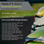 Premium Semi-Metallic Front Brake Pads Compatible - Image 3