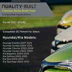 Premium Ceramic Front Brake Pads Compatible - Image 3