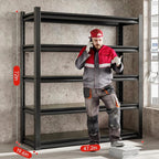 48" W Garage Shelving Unit, Garage Storage Shelves 2800LBS Heavy Duty Shelving - Image 3