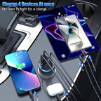 USB C Car Charger, 78W 4 Port Car Phone Charger Adapter Fast Charging, Dual USB - Image 3
