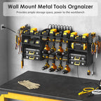 CCCEI Black Large Tools Organizer Wall Mount Charging Station, 39 Inch Long - Image 5