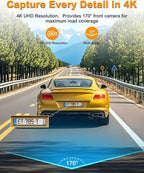 Dash Cam Front 4K, Built-in 5GHz WiFi - Image 4