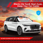 ARISMOTOR Windshield Sun Shade for Lincoln Nautilus 2024-2025, Custom Fit - Image 7