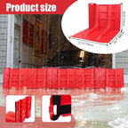 Flood Prevention Barrier, ABS L-Type Baffle Water Barrier Reusable, Door Flood - Image 2