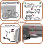 HYPERAX Patented Lift Assisted Volt Lift RV Rated Hitch Mounted 2 E Bike Rack - Image 5