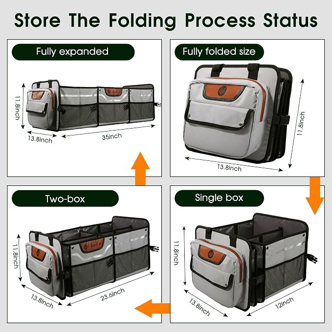 Trunk Organizer, Heavy-Duty Storage - Image 6