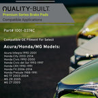 Premium Ceramic Rear Brake Pads Compatible - Image 3
