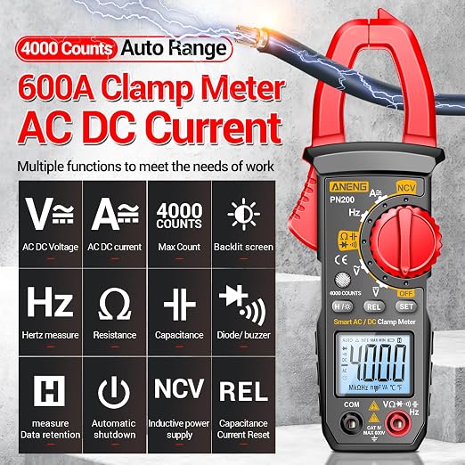 ANENG Digital Clamp Meter Multimeter Tester - Image 2