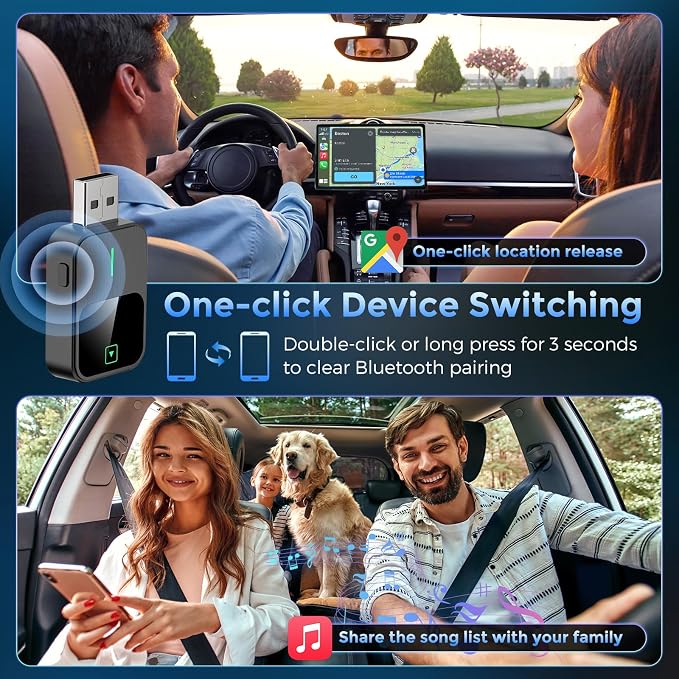 2-in-1 Wireless CarPlay & Android Auto Adapter - Image 5