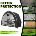 Happy Travel Bike Storage Tent Shed, Outdoor Waterproof Bicycle Covers Shelter - Image 8