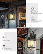 FEMILA 26" Outdoor Wall Light, Large Exterior Wall Light Fixtures, 3 Light - Image 4
