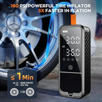 Tire Inflator Portable Air Compressor, 160 PSI Air Pump - Image 2
