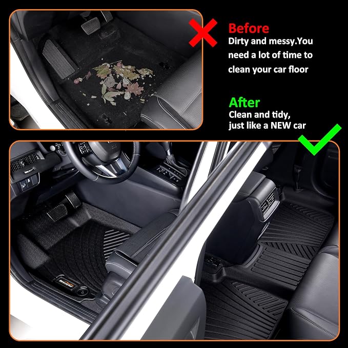 Binmotor-All Weather Floor Mats Cargo Liner Custom Set - Image 8
