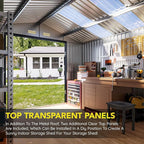 10x12 FT Outdoor Metal Storage Shed - Image 3