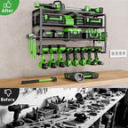 Power Tool Organizer Wall Mount, 4 Layers Tool Storage Rack - Image 5