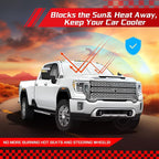 ARISMOTOR Windshield Sun Shade for GMC Sierra 1500 2500 3500 2019-2025 2026 - Image 7