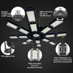 LED Garage Light, Super Bright Screw in E26/E27 Ceiling Shop Work Lamp - Image 5