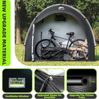 Happy Travel Bike Storage Tent Shed, Outdoor Waterproof Bicycle Covers Shelter - Image 5