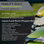 Premium Semi-Metallic Front Brake Pads Compatible - Image 3