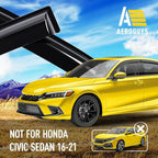 Extra Durable Window Deflectors Tape-On Window Visors Rain Guards Fit - Image 3
