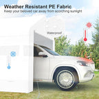 Carport 10x20 Heavy Duty Portable Garage w/Removable Sidewalls & Roll-Up Door - Image 2