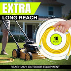10ft Outdoor/Indoor Extension Cord 16/3 Gauge Heavy Duty 3 Prong SJTW, - Image 6