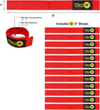 Wrap-It Storage Quick-Strap Cord Wraps, 9 inch Red - Image 3