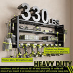 Power Tool Organizer Wall Mount, Cordless Drill Organizer, 4 Layers Large - Image 4