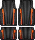 CAR PASS Heavy Duty Rubber Car Mats Metallic, Aluminum Film All Weather Floor - Image 9