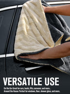 Fantasticlean Large Car Drying Towel- 26‘’ by 20'', 2 Pack-Premium Microfiber - Image 3