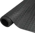 7.5 x 17 FT Garage Floor Mat, 2.5 mm Thickness Diamond PVC Garage Flooring Roll by Goldshire