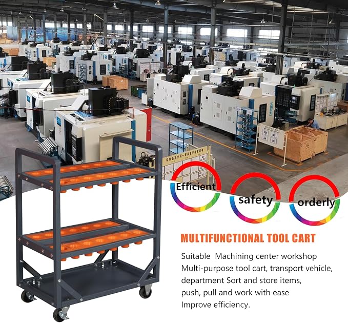 Mobile CNC Tool Storage Cart, CNC Trolley is Suitable - Image 3