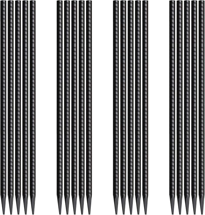 Rebar Stakes 16 Inch 20 Pack Heavy Duty Ground Anchors by MSWY