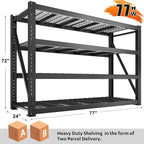 Bepatio 8000LBS Garage Shelving Heavy Duty, Adjustable Utility Shelves - Image 3