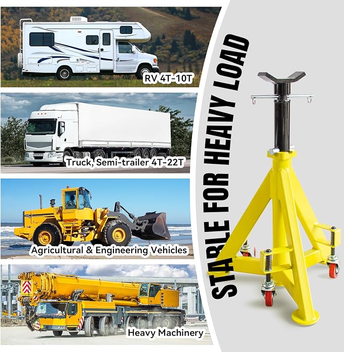 22 Ton Jack Stands Heavy Duty Jack Stand Double Locking Pin Type Car Jack Stand - Image 6