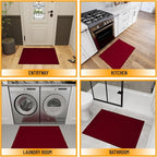 Ottomanson Rugs for Entryway 2'3" x 3' Non Slip Solid Small Area Rugs Durable - Image 3