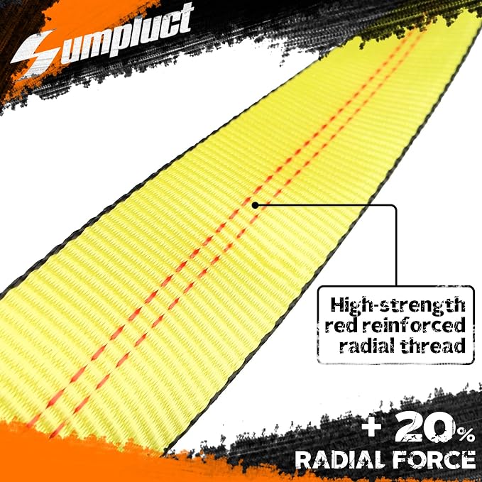 Recovery Tow Strap 2in X 20ft Heavy Duty 20, 000 lbs Break Strength, Use - Image 3