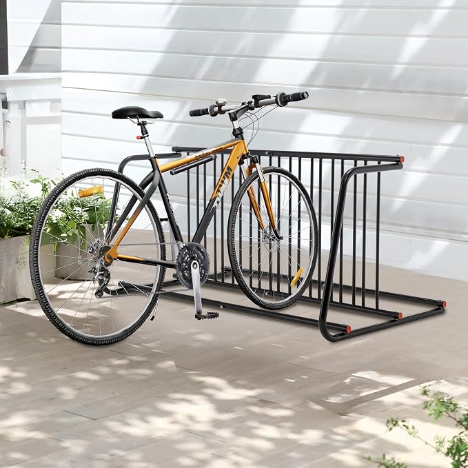 Floor Bike Rack, 10-Bike Freestanding Bicycle Storage Holder - Image 4