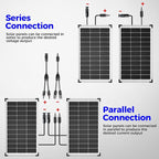100W 12V Solar Panel, High Efficiency 9BB Cell Monocrystalline Solar Panels - Image 6