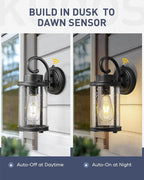 kudos Dusk to Dawn Outdoor Lighting, 12.5 inch Porch Lights Outdoor, Anti-Rust - Image 4