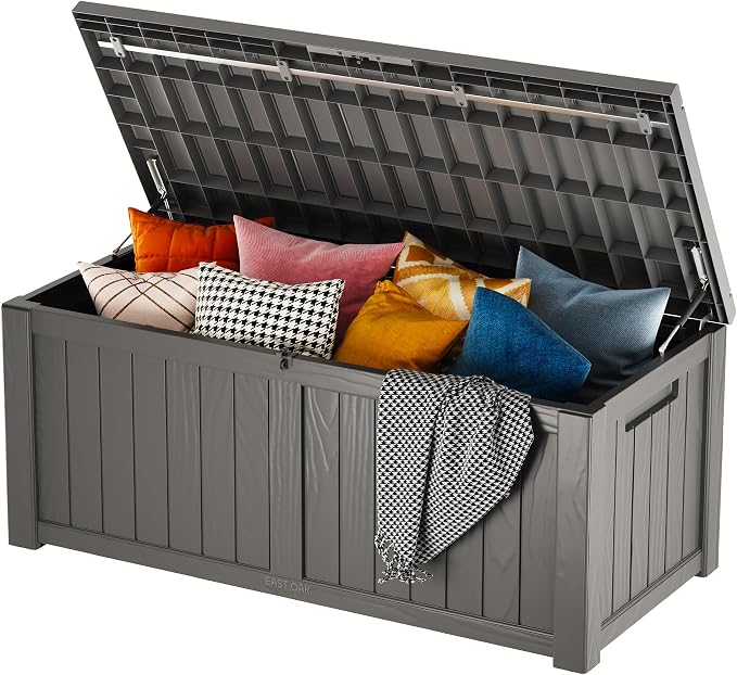 EAST OAK Outdoor Storage Box, 120 Gallon Deck Box by EASTOAK