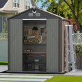 8x6 FT Outdoor Storage Shed, Metal Tool Sheds, Waterproof Outside Storage Shed by BENASS