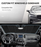 Windshield Sun Shade for Kia Rio 2013-2017, Front Window Sunshade Shield - Image 2